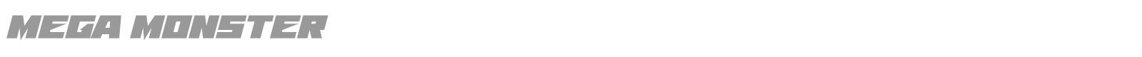 Mega Monster font preview